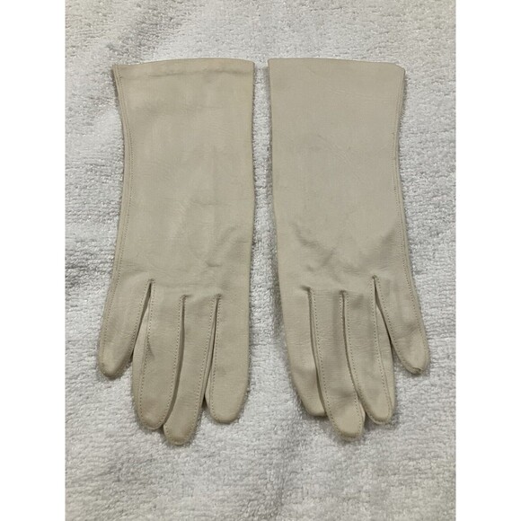 Vintage Hansen Ladies Church Gloves White 10” Wedding Prom Special Occasion - Picture 1 of 6